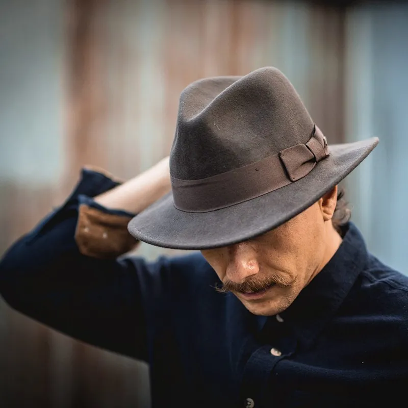 Fedora Hat Jazz Hat with Bow Tie Elegant Spring Black Woolen Blend Cap Outdoor Casual Felt Hat Fedora Hat Jazz Hat with Bow Tie Elegant Spring Black Woolen Blend Cap Outdoor Casual Felt Hat