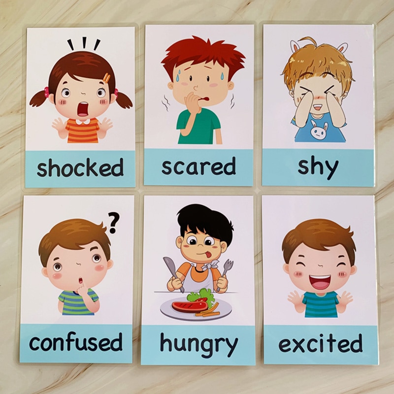 Feelings Cards Emotions Flash Cards (14 pcs) Feelings Cards Emotions Flash Cards (14 pcs)