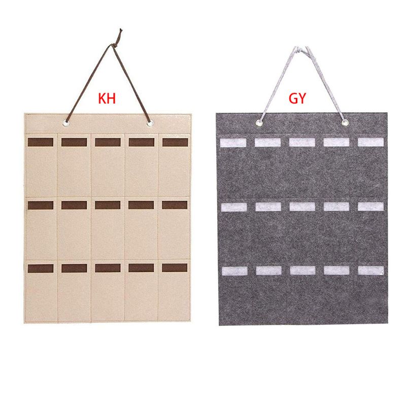 Felt 15 Slot Hanging Sunglass Organizer Felt 15 Slot Hanging Sunglass Organizer