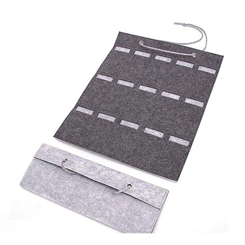 Felt 15 Slot Hanging Sunglass Organizer Felt 15 Slot Hanging Sunglass Organizer