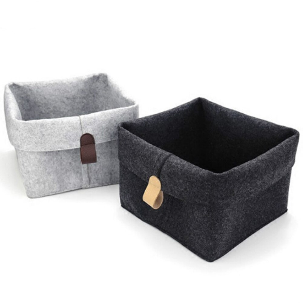 Felt Basket Home Storage Organizer