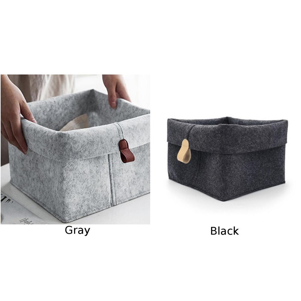 Felt Basket Home Storage Organizer