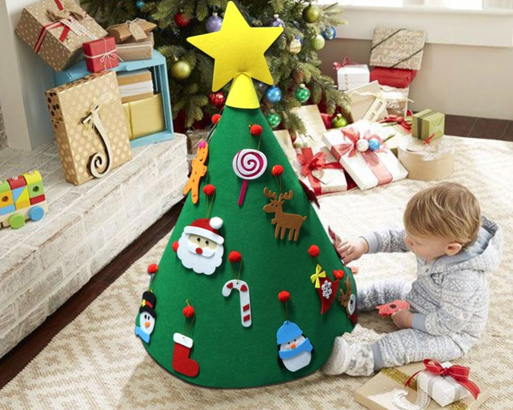 Felt Christmas Tree Kids DIY Toy Decor Felt Christmas Tree Kids DIY Toy Decor
