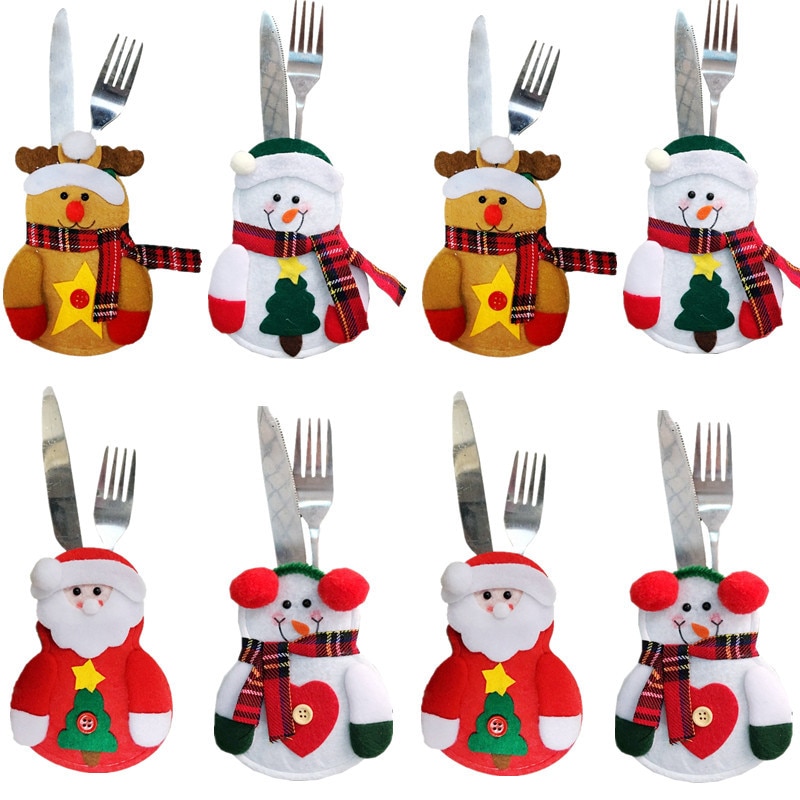Felt Christmas Utensil Holder (8 pcs) Felt Christmas Utensil Holder (8 pcs)