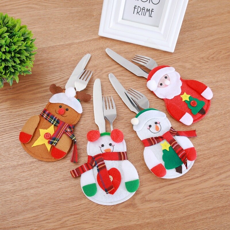 Felt Christmas Utensil Holder (8 pcs) Felt Christmas Utensil Holder (8 pcs)