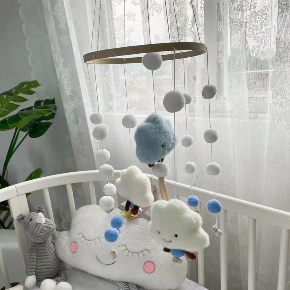 Felt Cloud Cot Mobile Windchime Felt Cloud Cot Mobile Windchime