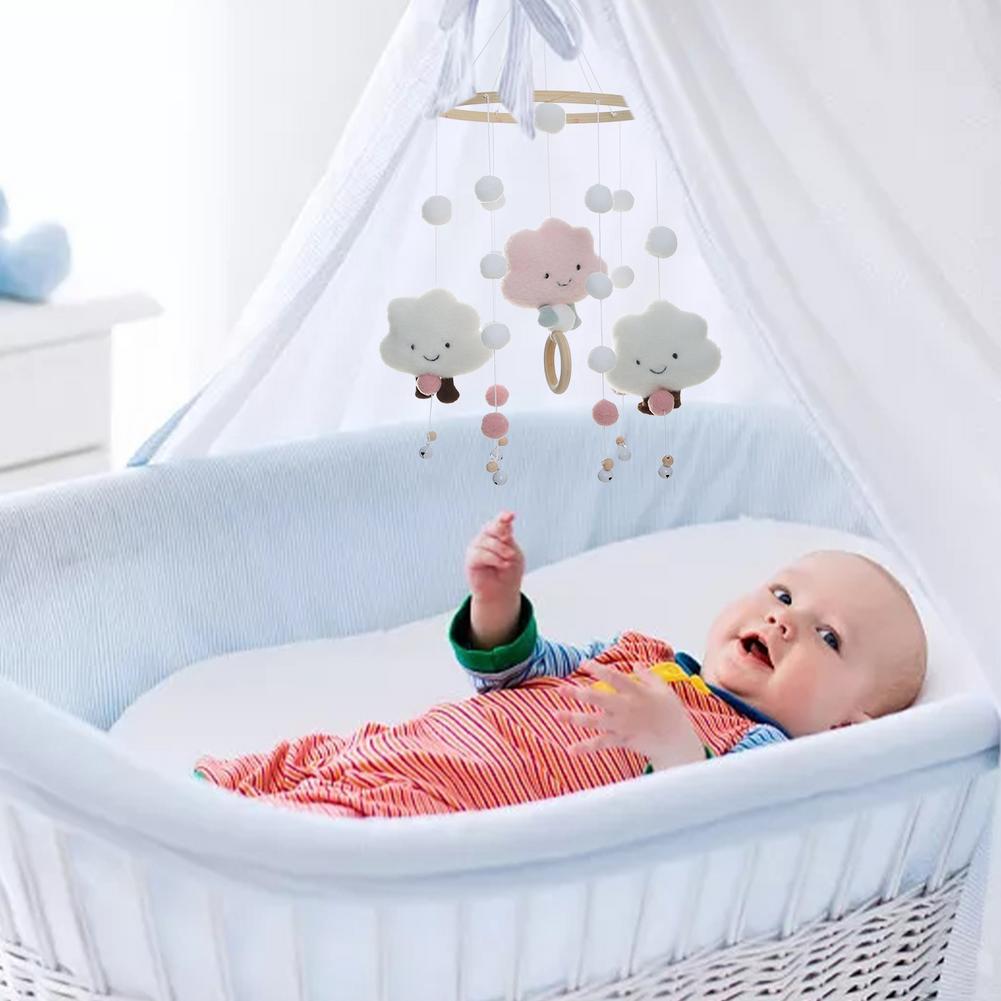 Felt Cloud Cot Mobile Windchime Felt Cloud Cot Mobile Windchime