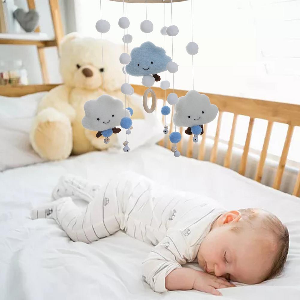 Felt Cloud Cot Mobile Windchime Felt Cloud Cot Mobile Windchime