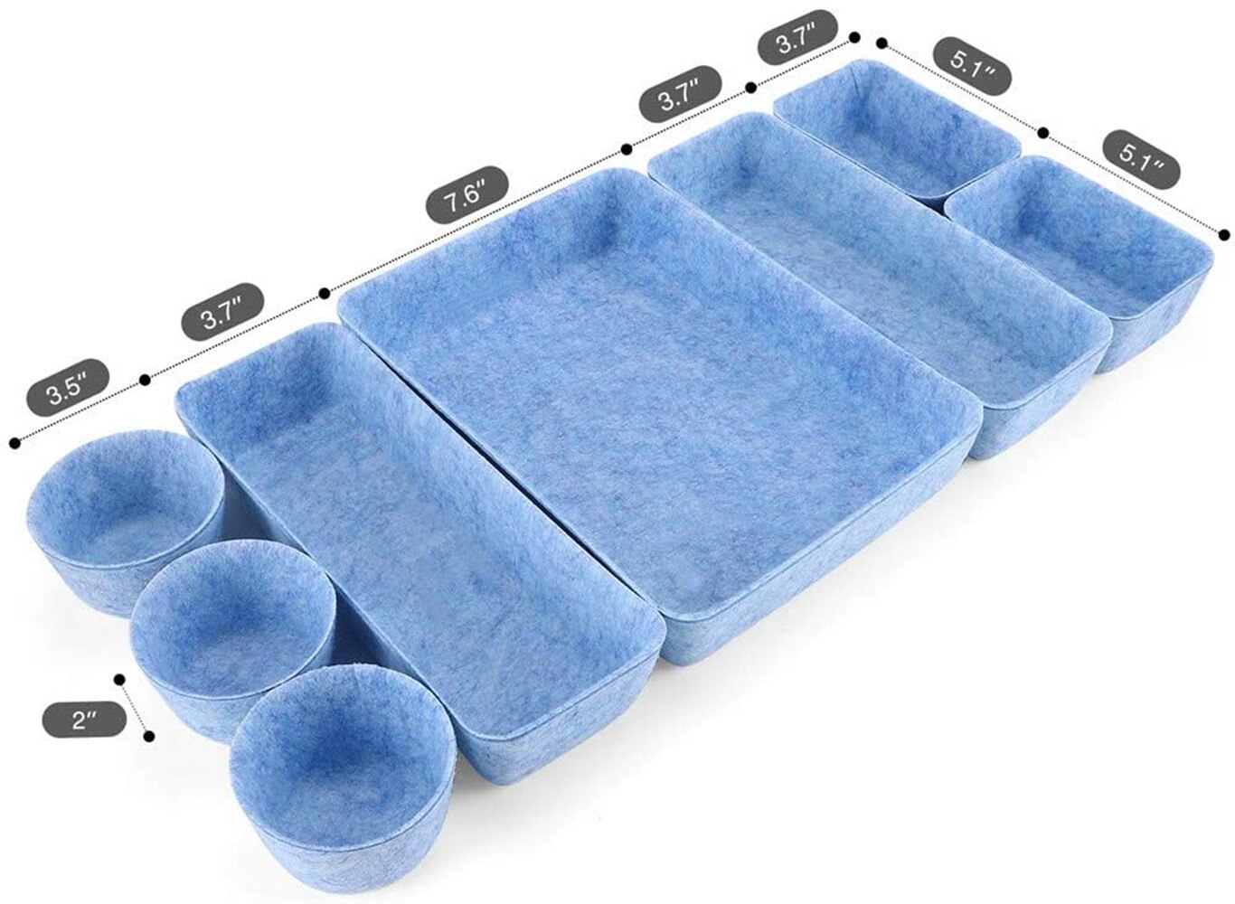 Felt Drawer Organizer Set (8pcs)