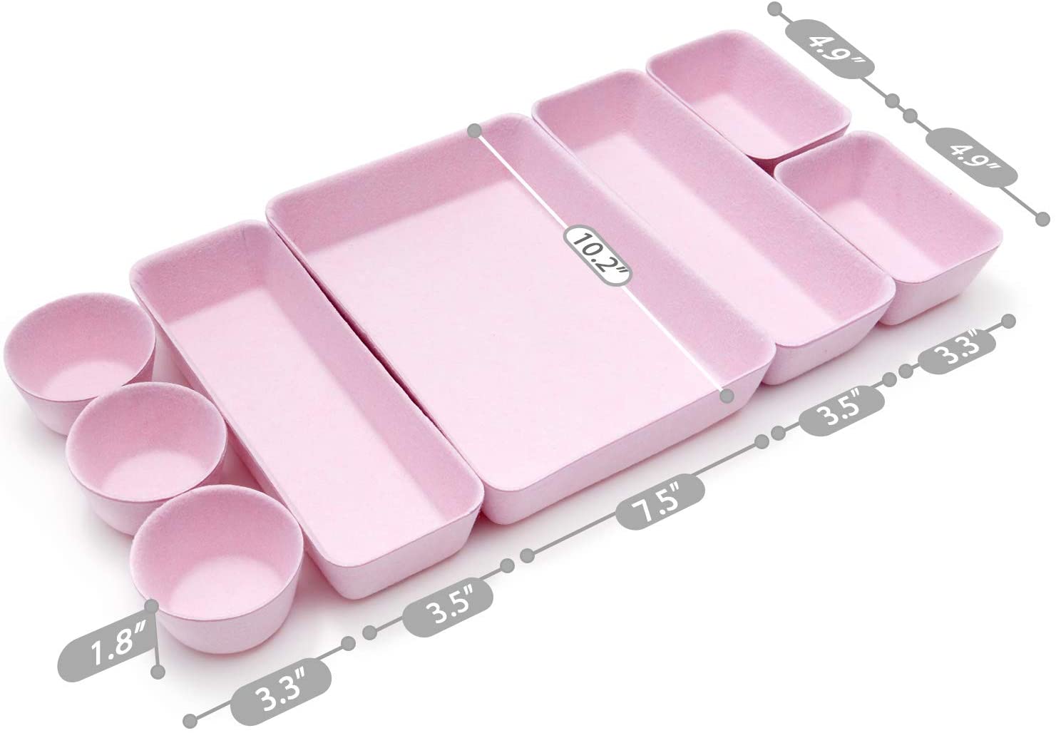 Felt Drawer Organizer Set (8pcs)