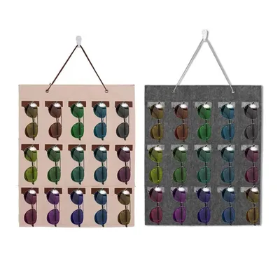 Felt Material 15 Slots Sunglasses Hanger Felt Material 15 Slots Sunglasses Hanger