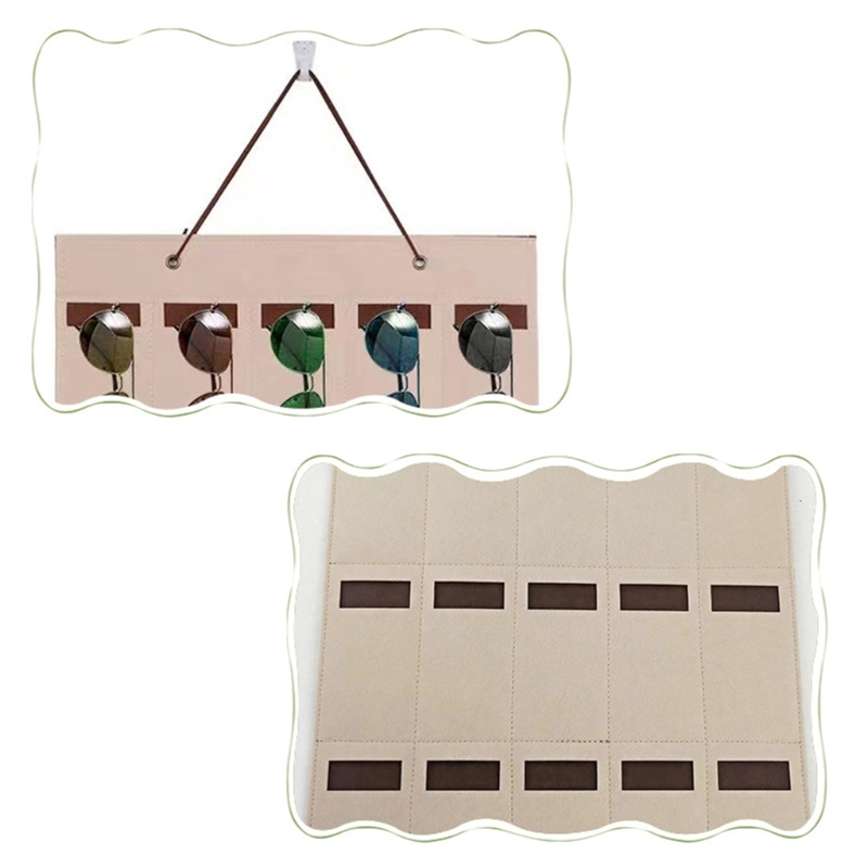 Felt Material 15 Slots Sunglasses Hanger Felt Material 15 Slots Sunglasses Hanger