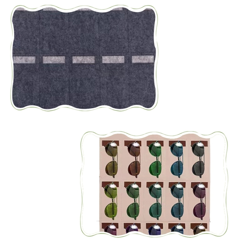 Felt Material 15 Slots Sunglasses Hanger Felt Material 15 Slots Sunglasses Hanger