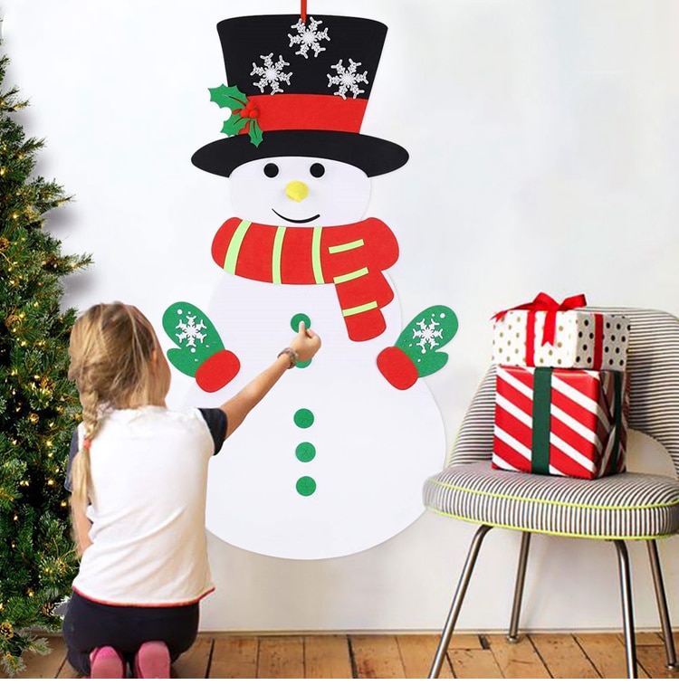 Felt Snowman DIY Christmas Decor