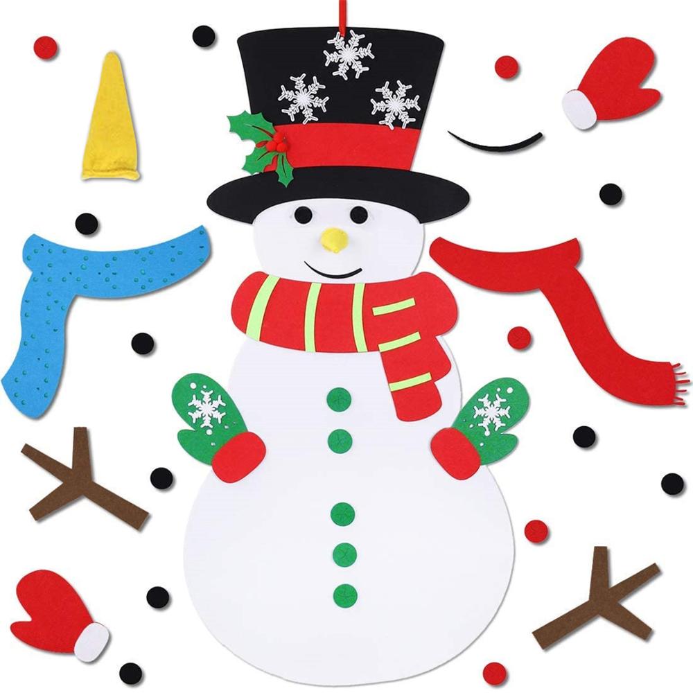 Felt Snowman DIY Christmas Decor Felt Snowman DIY Christmas Decor