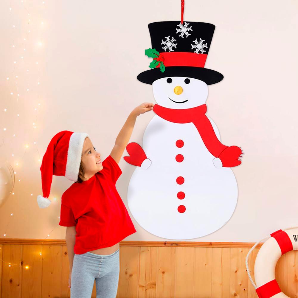 Felt Snowman DIY Christmas Decor Felt Snowman DIY Christmas Decor