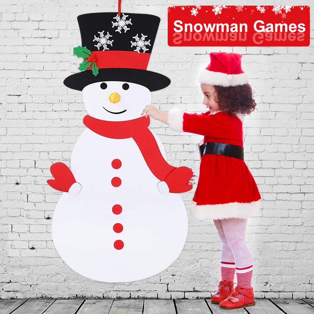 Felt Snowman DIY Christmas Decor Felt Snowman DIY Christmas Decor