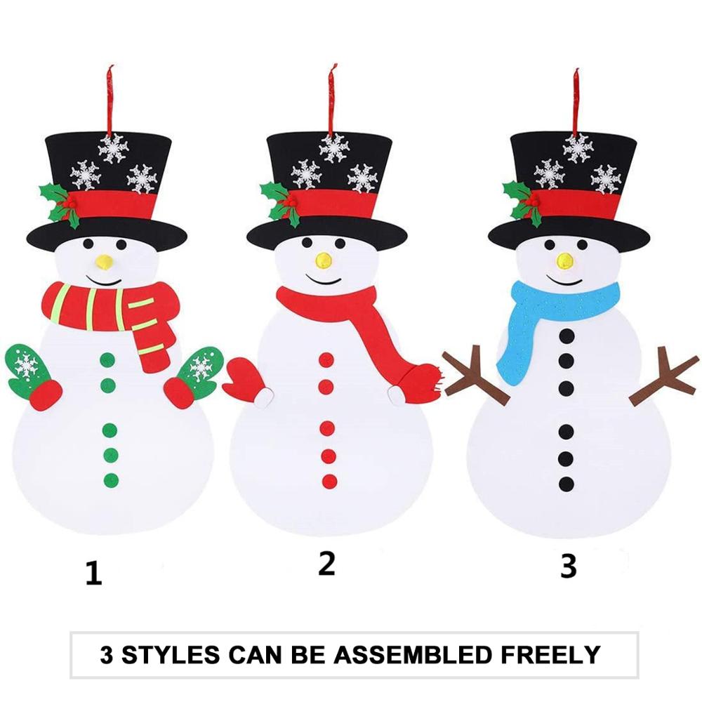 Felt Snowman DIY Christmas Decor Felt Snowman DIY Christmas Decor