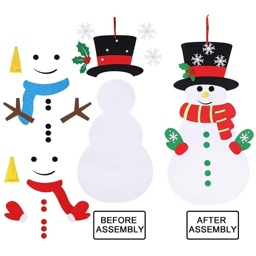 Felt Snowman DIY Christmas Decor Felt Snowman DIY Christmas Decor