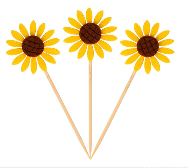 Felt Sun Flower Cake Toppers (5pcs) Felt Sun Flower Cake Toppers (5pcs)