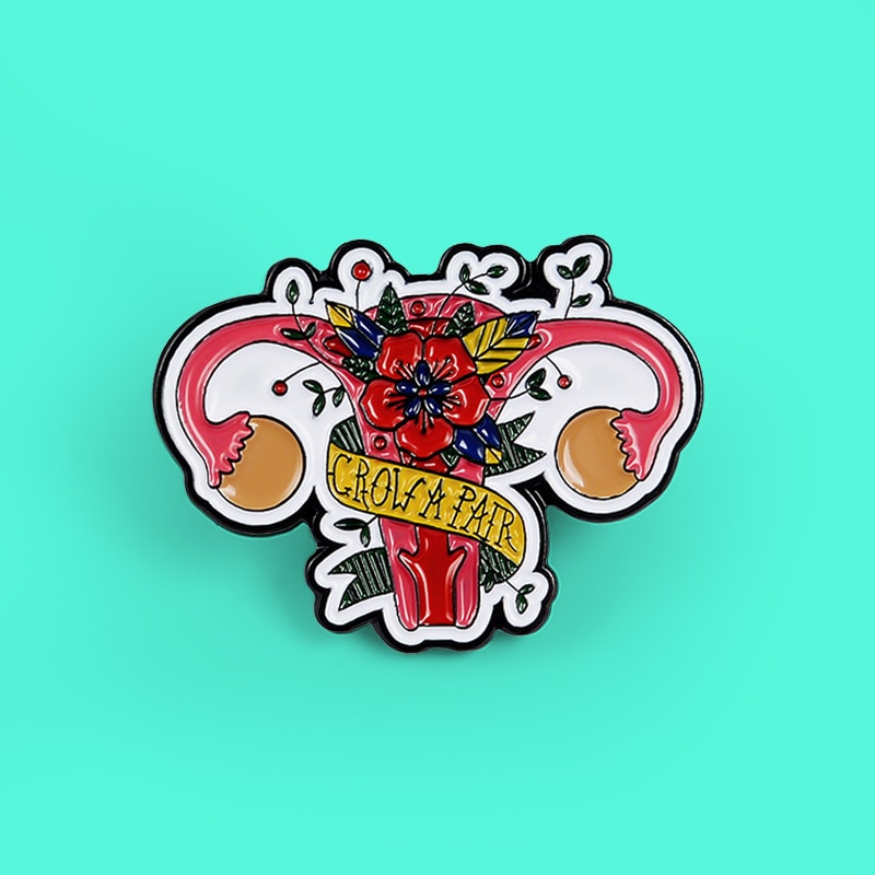 Feminist Uterus Pin Brooch