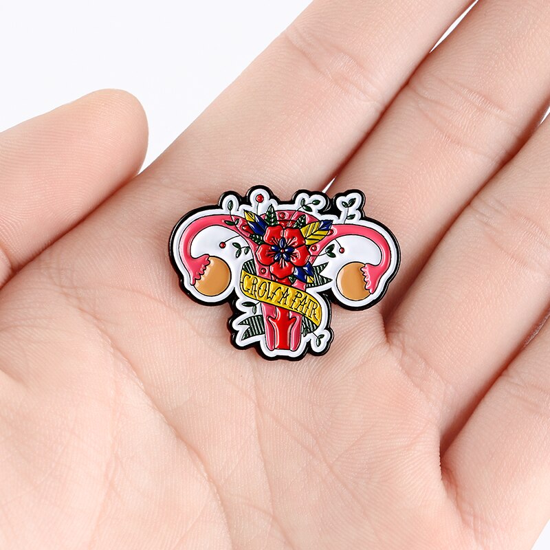 Feminist Uterus Pin Brooch Feminist Uterus Pin Brooch