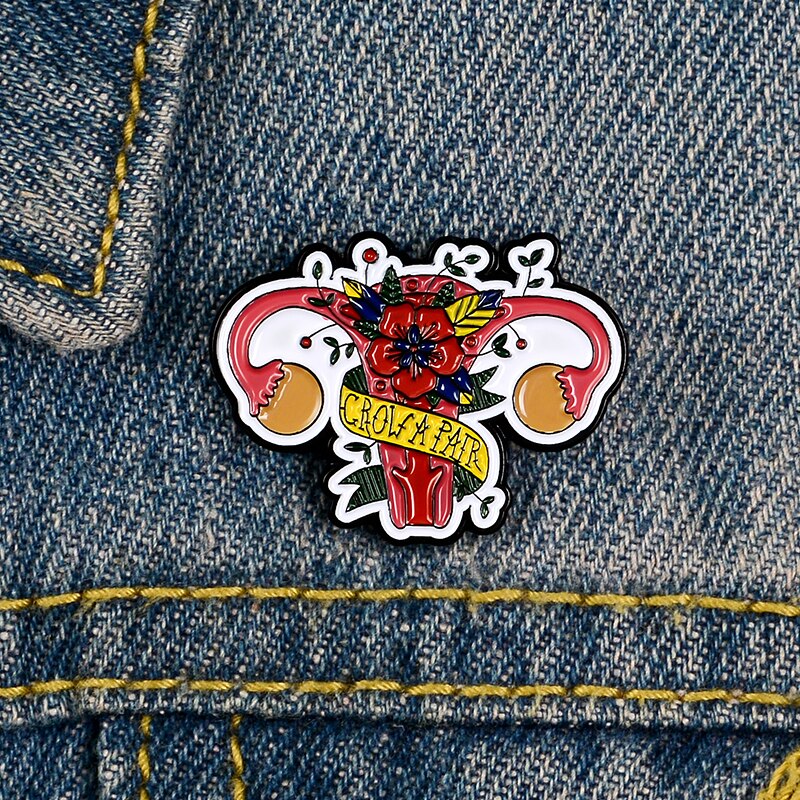 Feminist Uterus Pin Brooch Feminist Uterus Pin Brooch