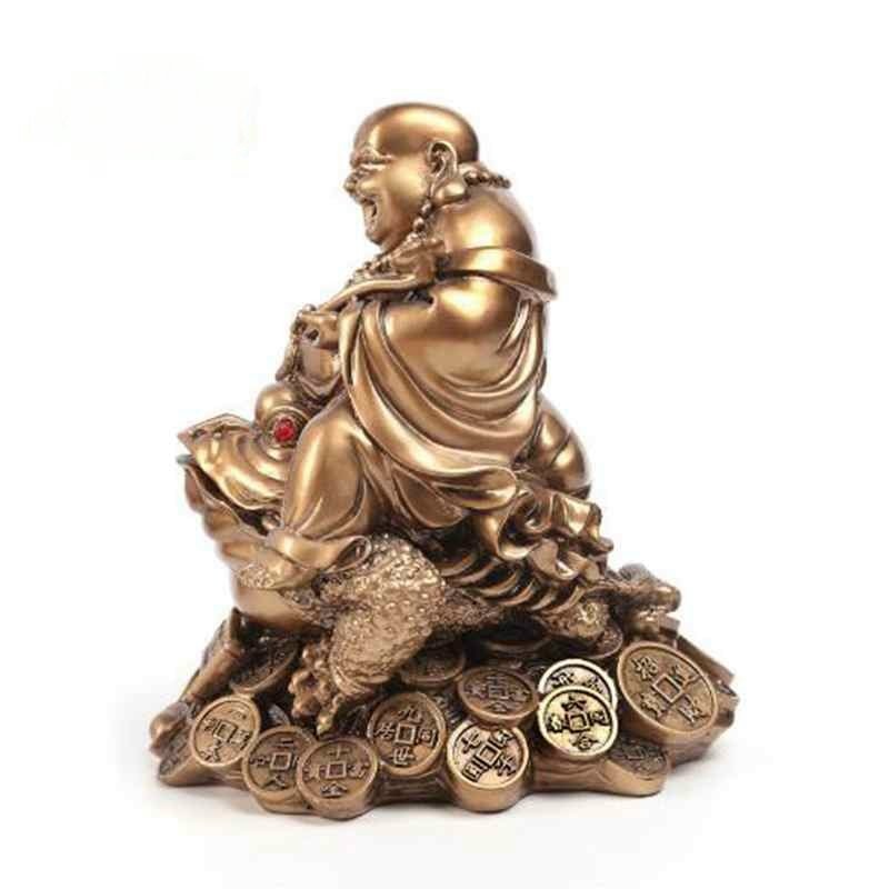 Feng Shui Laughing Buddha On Money Frog
