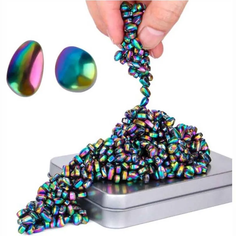 Ferrite Putty Colorful Over 500 Weak Magnetic Ferrite Stones Satisfying Magnet Rocks Desk Toys for Office and Fidget
