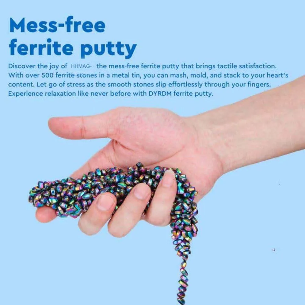 Ferrite Putty Colorful Over 500 Weak Magnetic Ferrite Stones Satisfying Magnet Rocks Desk Toys for Office and Fidget Ferrite Putty Colorful Over 500 Weak Magnetic Ferrite Stones Satisfying Magnet Rocks Desk Toys for Office and Fidget