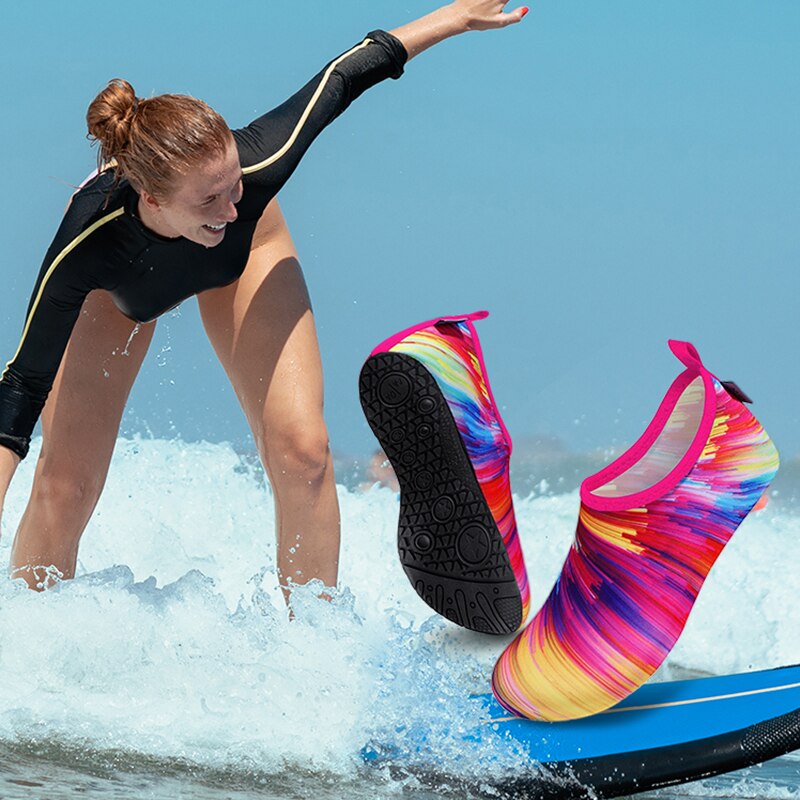 Feslishoet Men Beach Barefoot Aqua Socks Sneakers Women Water Shoes Gym Sports Surfing Diving Swimming Snorkeling Yoga