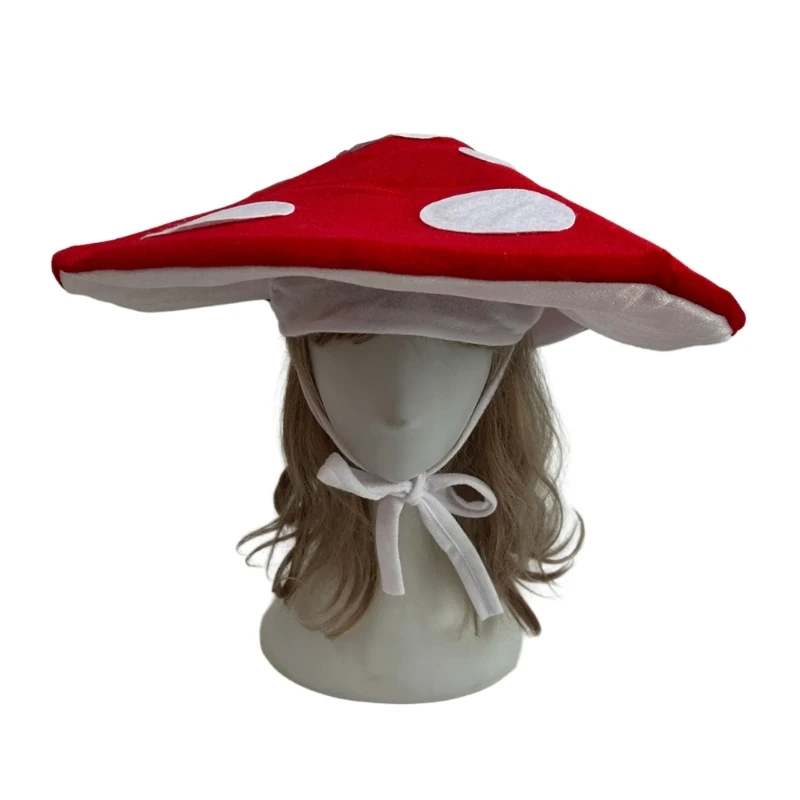 Festival Mushroom Plush Hat Eye Catching Novelty Headpiece for Cosplay Theme Party Headgear Roleplaying Photo Hat Festival Mushroom Plush Hat Eye Catching Novelty Headpiece for Cosplay Theme Party Headgear Roleplaying Photo Hat