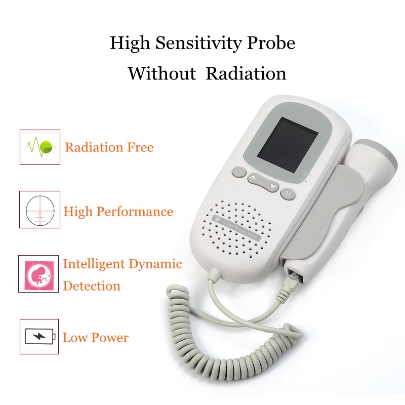 Fetal Doppler hand-hold Pocket portable sound Baby heart pregnancy Ultrasound fetus doppler Detector machine monitor Fetal Doppler hand-hold Pocket portable sound Baby heart pregnancy Ultrasound fetus doppler Detector machine monitor