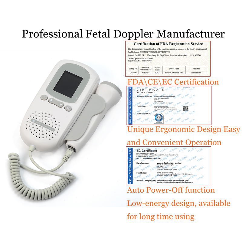 Fetal Doppler hand-hold Pocket portable sound Baby heart pregnancy Ultrasound fetus doppler Detector machine monitor Fetal Doppler hand-hold Pocket portable sound Baby heart pregnancy Ultrasound fetus doppler Detector machine monitor