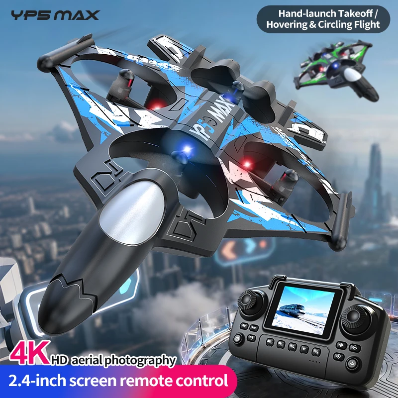 Fighter Jet Quadcopter Drone Stunt Light RC Airplane Four Channels Stationary Flight High Altitude Rolling Effects Fighter Jet Quadcopter Drone Stunt Light RC Airplane Four Channels Stationary Flight High Altitude Rolling Effects