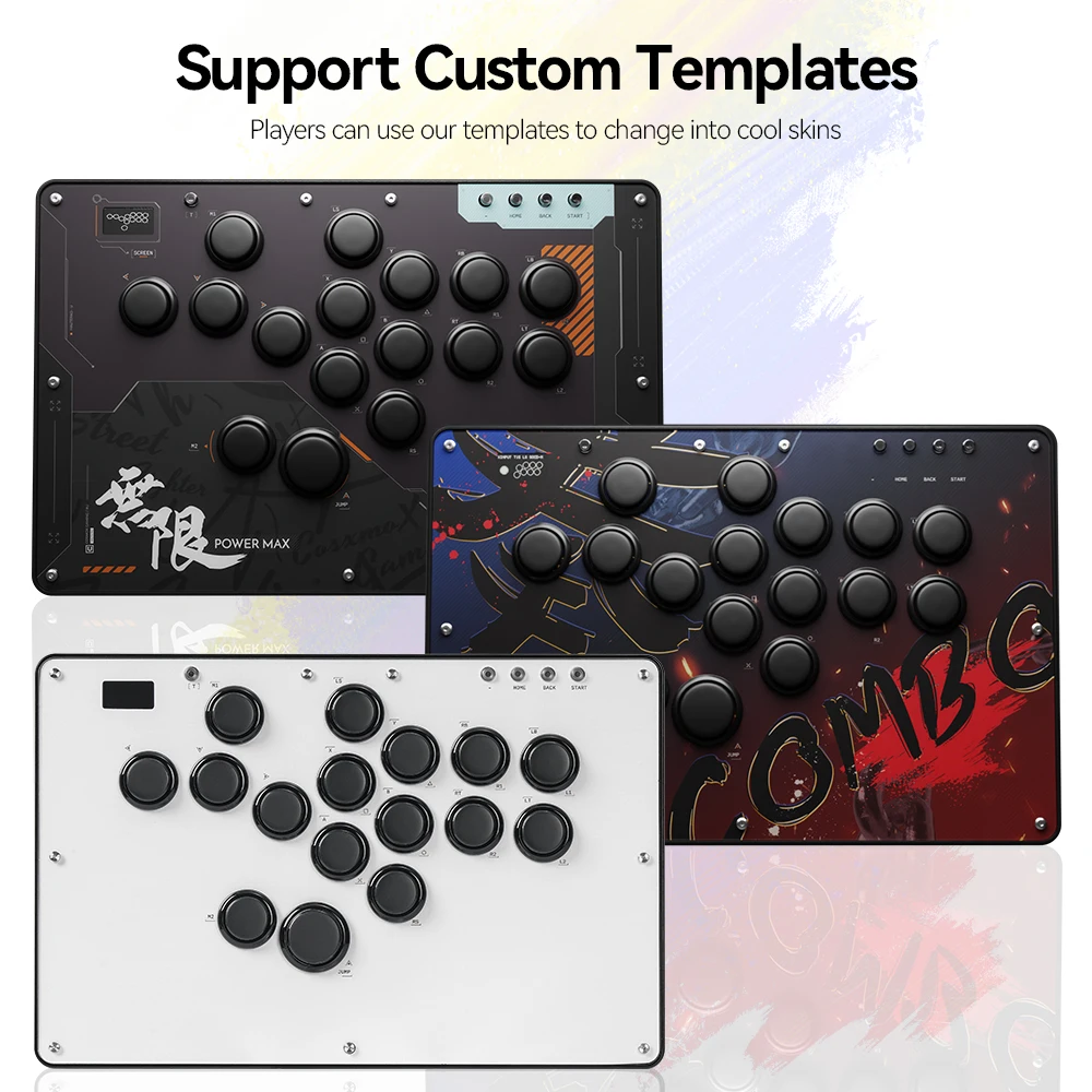 FightStick Joystick Arcade Hitbox Button Rim Leverless Controller For PC/PS4/PS5/Switch Control Arcade Stick Controller FightStick Joystick Arcade Hitbox Button Rim Leverless Controller For PC/PS4/PS5/Switch Control Arcade Stick Controller