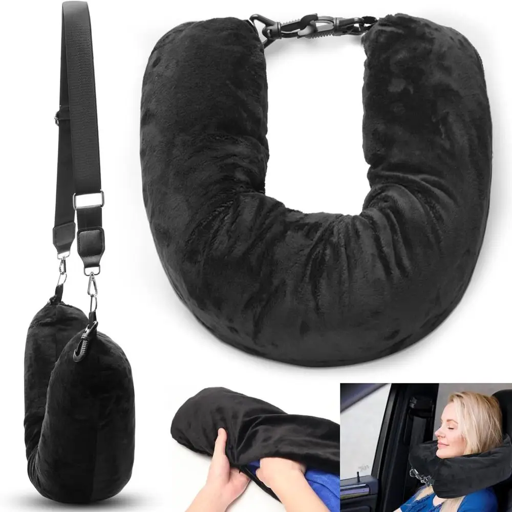 Fillable Travel Neck Pillow Stuff With Clothes Pillowcase Storage Lycra Fabric Waterproof Carry Portable Travel Bag Fillable Travel Neck Pillow Stuff With Clothes Pillowcase Storage Lycra Fabric Waterproof Carry Portable Travel Bag