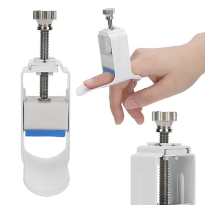 Finger Straightener Hand Injury Joint Support Brace Finger Rehabilitation Machine White Average Size Finger Straightener