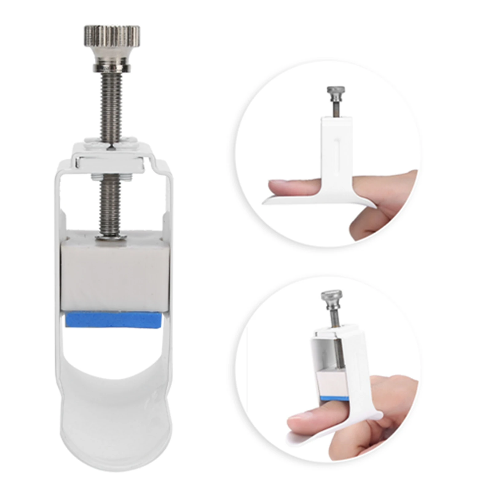 Finger Straightener Hand Injury Joint Support Brace Finger Rehabilitation Machine White Average Size Finger Straightener