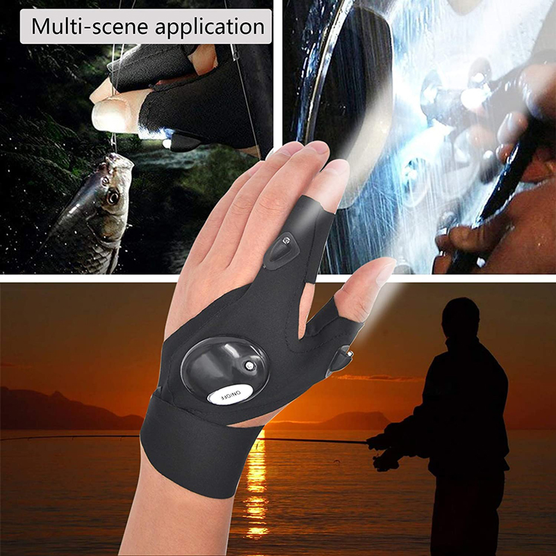 Fingerless Glove LED Flashlight Waterproof Torch Fishing Camping Hiking Survival Rescue Multi Light Tool Outdoor Tool Fingerless Glove LED Flashlight Waterproof Torch Fishing Camping Hiking Survival Rescue Multi Light Tool Outdoor Tool