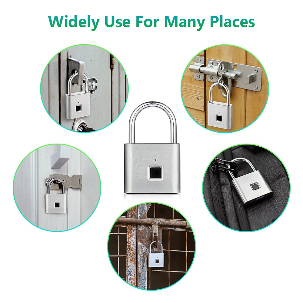 Fingerprint Padlock Smart Security Latch Fingerprint Padlock Smart Security Latch