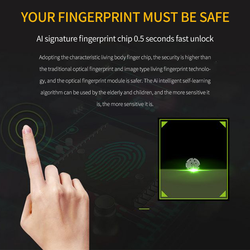 Fingerprint Smart Lock USB Padlock Fingerprint Smart Lock USB Padlock