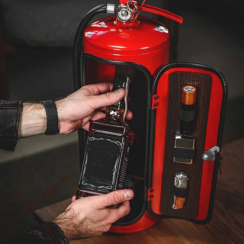 Fire Extinguisher Shape Wine Box Ornaments Mini Bar Wine Cabinet Crafts Decoration Champagne Liquor Storage Box Fire Extinguisher Shape Wine Box Ornaments Mini Bar Wine Cabinet Crafts Decoration Champagne Liquor Storage Box