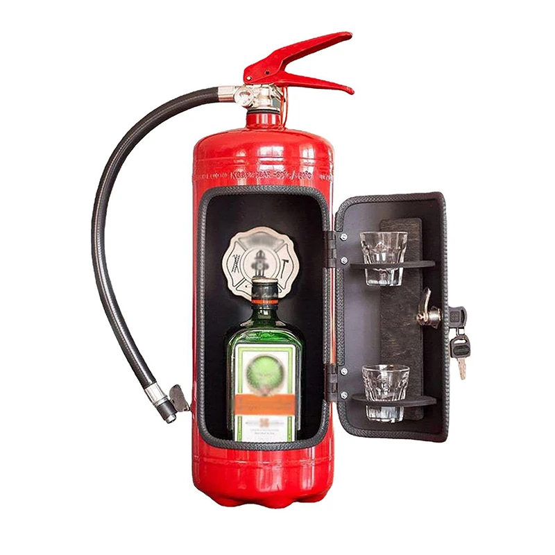 Fire Extinguisher Shape Wine Box Ornaments Mini Bar Wine Cabinet Crafts Decoration Champagne Liquor Storage Box Fire Extinguisher Shape Wine Box Ornaments Mini Bar Wine Cabinet Crafts Decoration Champagne Liquor Storage Box