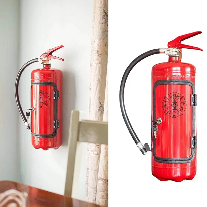 Fire Extinguisher Shape Wine Box Ornaments Mini Bar Wine Cabinet Crafts Decoration Champagne Liquor Storage Box Fire Extinguisher Shape Wine Box Ornaments Mini Bar Wine Cabinet Crafts Decoration Champagne Liquor Storage Box