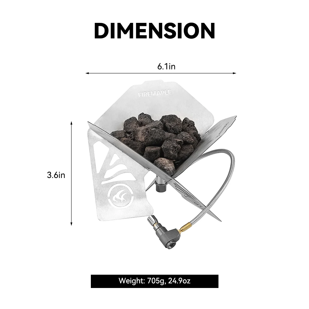 Fire-Maple Antarcti Gas Fire Pit Windproof Outdoor Mini Heater Stainless Steel Portable Foldable Firepit for Camping Fire-Maple Antarcti Gas Fire Pit Windproof Outdoor Mini Heater Stainless Steel Portable Foldable Firepit for Camping