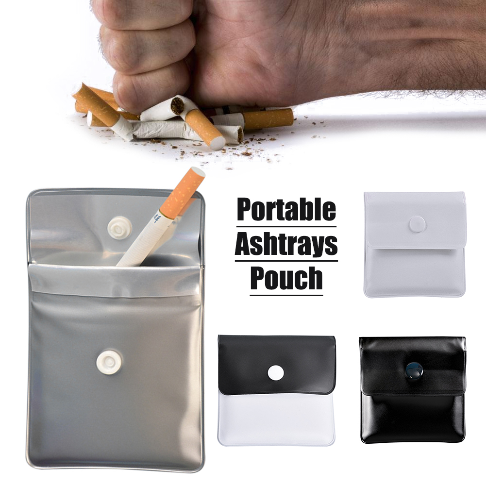 Fireproof PVC Portable Ashtray Pouch