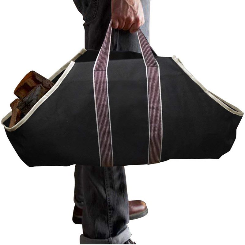 Firewood Bag Canvas Log Carrier