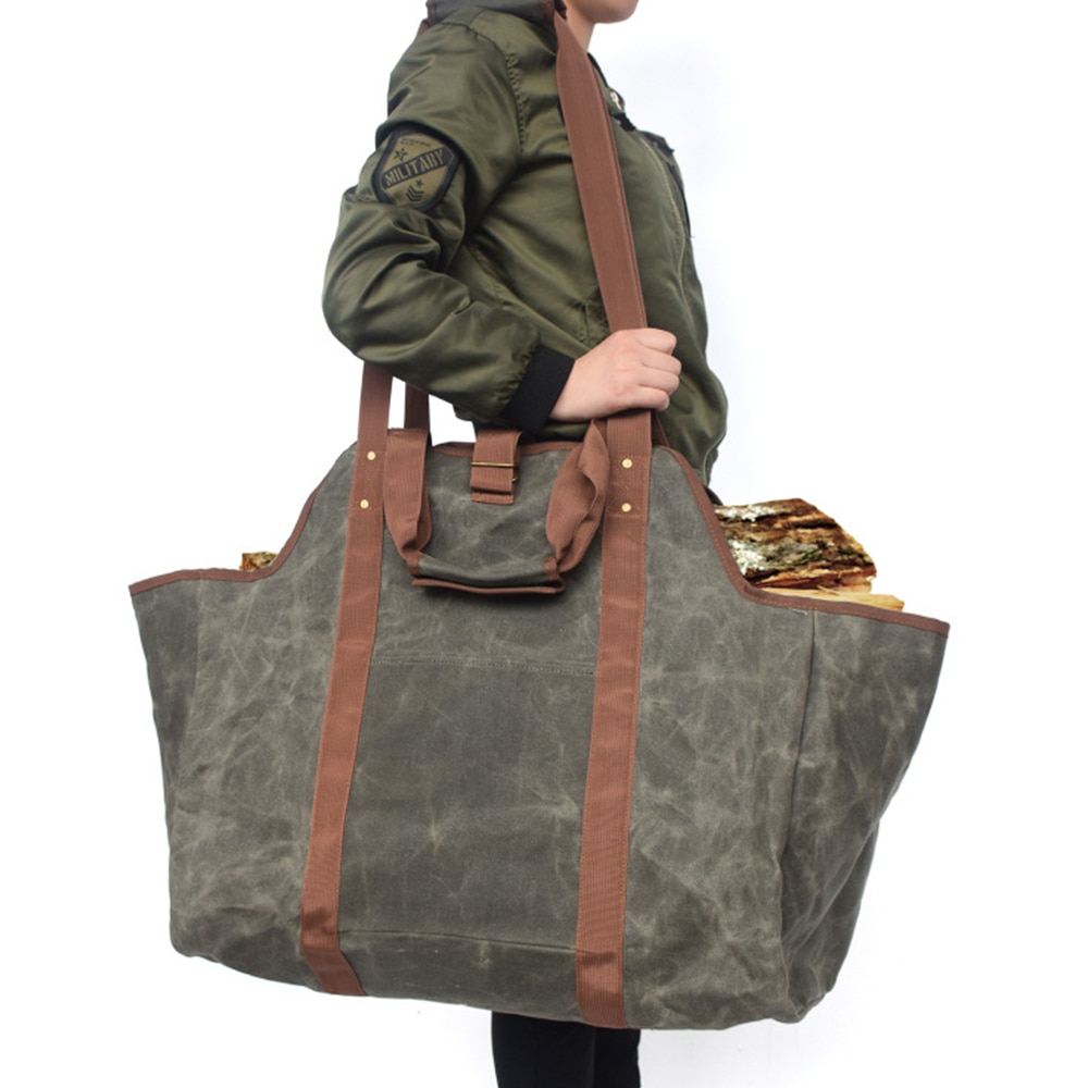 Firewood Carrier Tote Bag