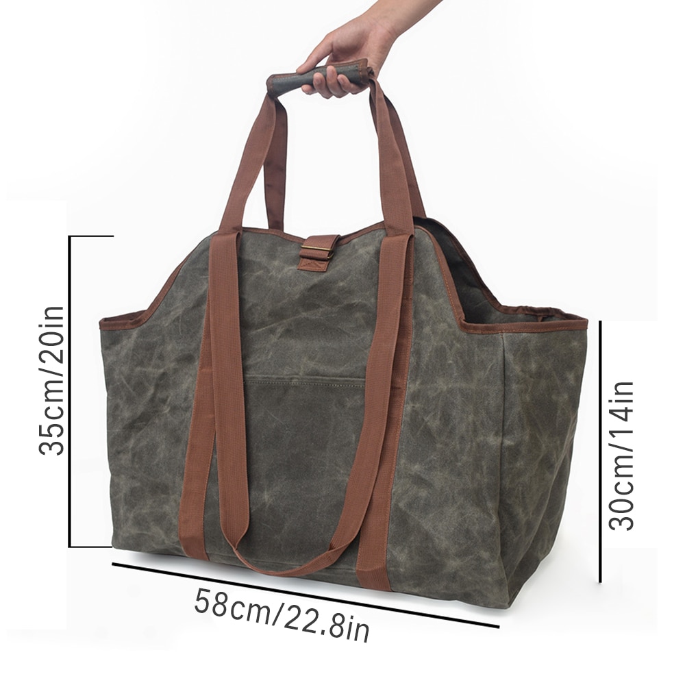 Firewood Carrier Tote Bag